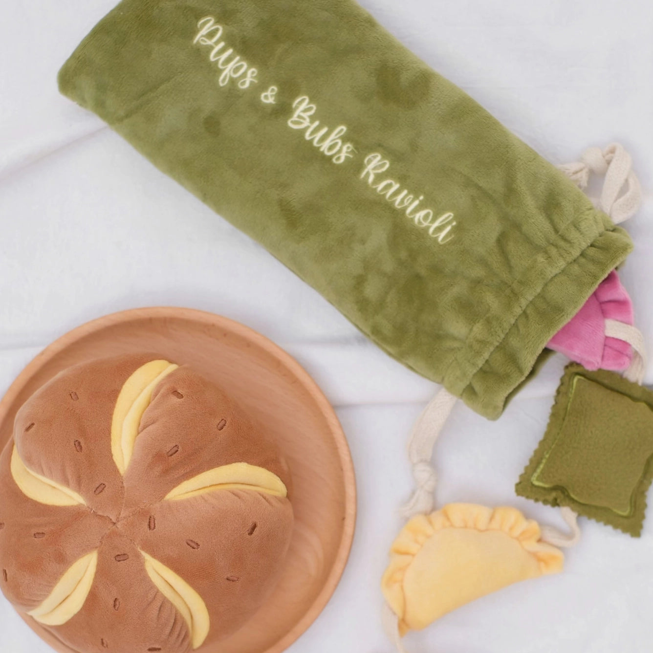 Cheesy Bread Nose-work Enrichment Toy | Silent